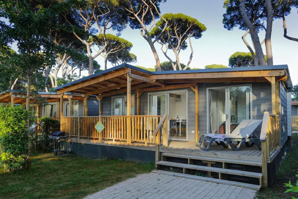 casa mobile alloggio del camping norcenni girasole 
