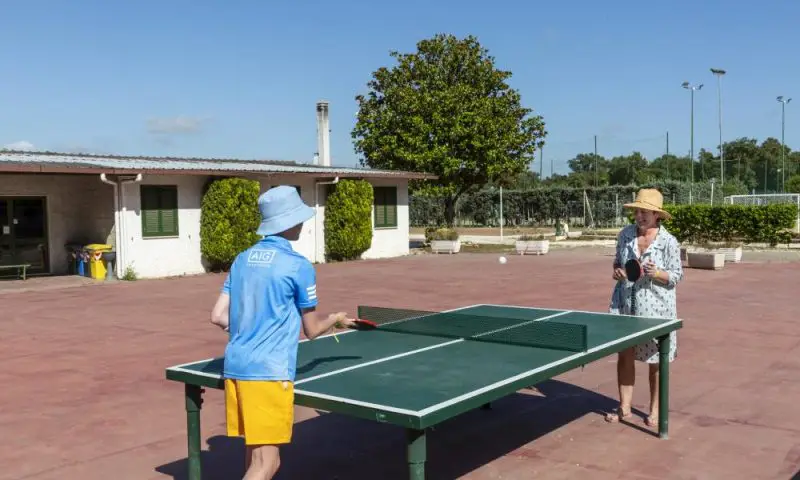 tavolo ping pong al fabulous camping village di roma