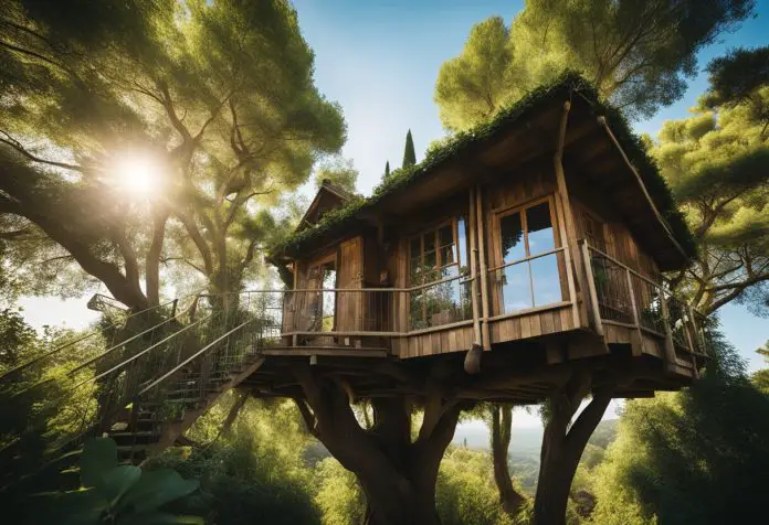 casa sull'albero italia in mezzo alla pineta di cavallino treporti