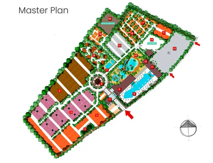 union lido terme a montegrotto progetto con la pianta