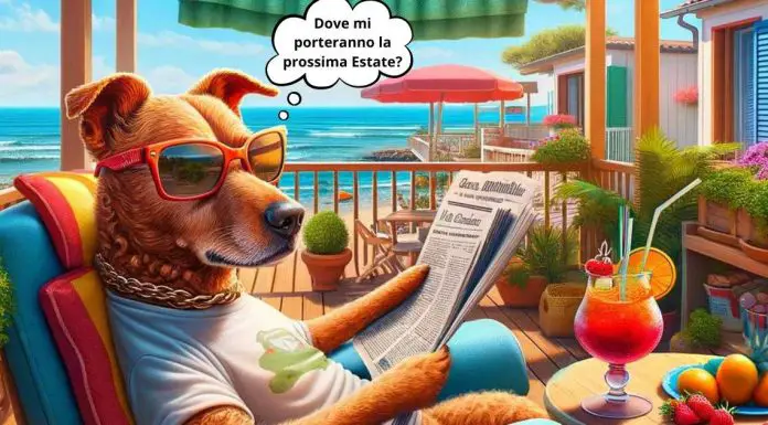 5 migliori camping pet friendly in Italia nel 2025: Scopri le Destinazioni Ideali per le Vacanze con il Tuo Amico a Quattro Zampe cane che pensa dove andare in vacanza nei migliori camping pet friendly in italia