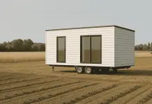 Casa mobile su terreno agricolo nel 2025: si o no? una casa mobile su terreno agricolo è parcheggiata in mezzo alla campagna
