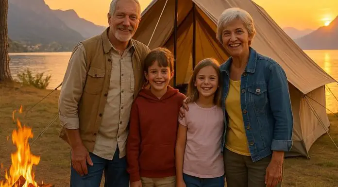 Gramping Vacanze nonni e nipoti: guida definitiva 2025 per la vacanza open-air gramping vacanze nonni e nipoti con una tenda e un falò